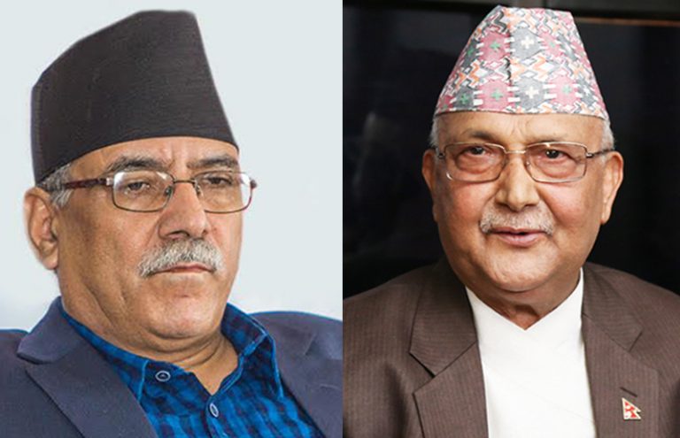 दाहालले बेग्लै पार्टी सञ्चालन गर्न खोजेको आभास दिइरहेका छन् : ओली