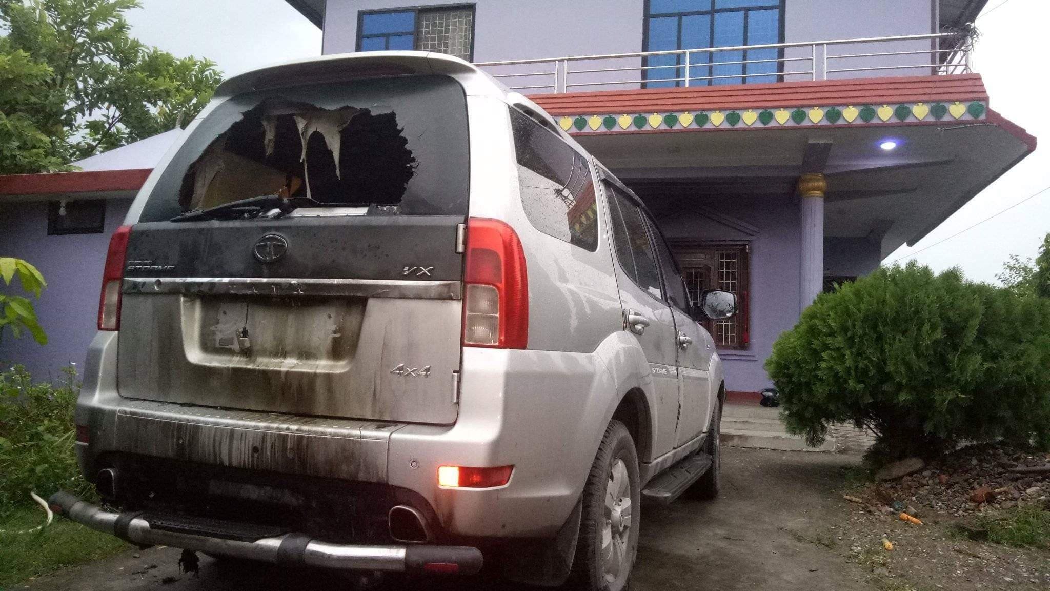 नेकपाका प्रमुख सचेतकको  घरमा बम प्रहर