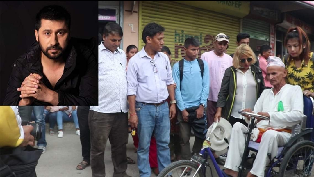 रबिको न्यायका लागि ८० बर्षे अपांग हजुरबुवा भुइँमा घर्सदै पुगे चितवन (भिडियो सहित)