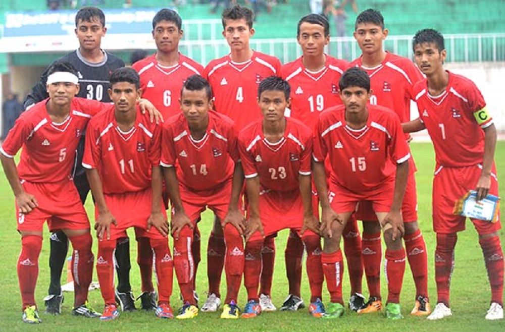 एएफसी यू १६मा नेपाल जोर्डनसंग भिड्दै