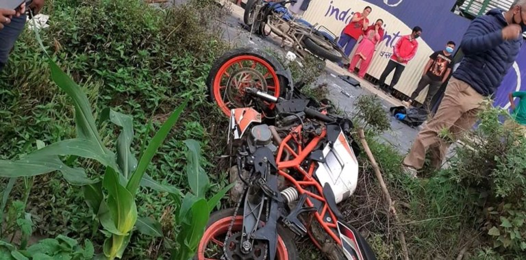 सप्तरीमा सडक दुर्घटनामा परि एकको मृत्यु