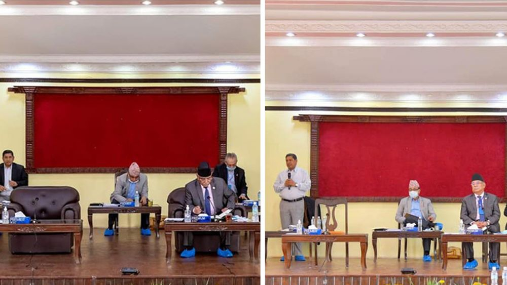 किन हटाइयो ओली र प्रचण्डका लागि राखिएको सोफा ?