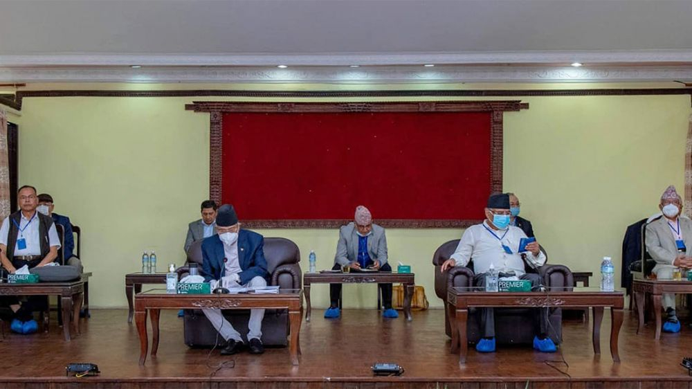 ओली र दाहाल बोलेपछि नेकपा स्थायी कमिटी बैठक सकियो, अर्को बैठक शुक्रबार बस्ने