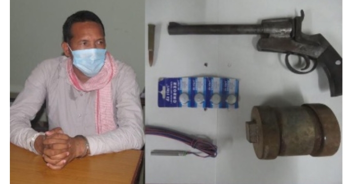 बम र पेस्तोलसहित पक्राउ परे विप्लवका सैन्य इन्चार्ज ‘जोखिम’