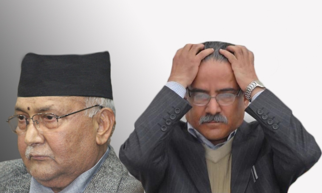प्रचण्डको अडानले दबाबमा परे ओली