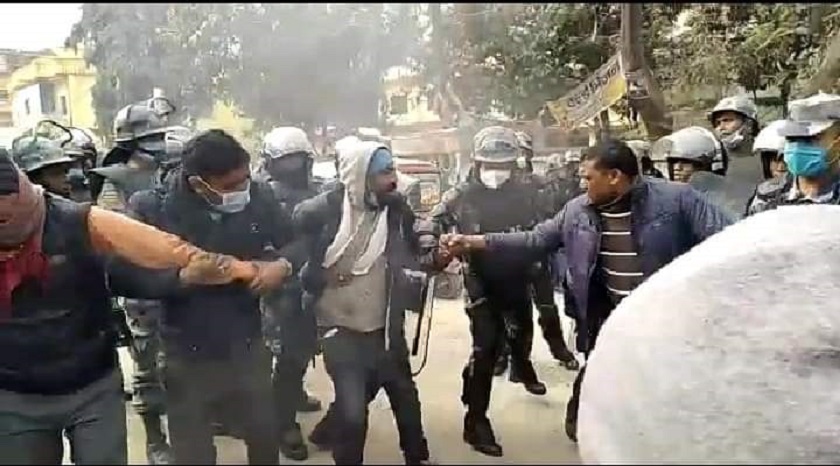 महेश बस्नेतविरुद्ध नाराबाजी गरेपछि प्रचण्ड-माधव पक्षका ९ कार्यकर्ता पक्राउ