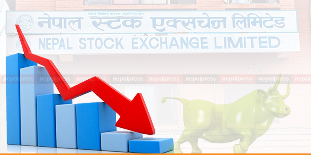 सेयर बजार ३३.९७ अंकले घट्यो, सबै परिसूचक राताम्मे