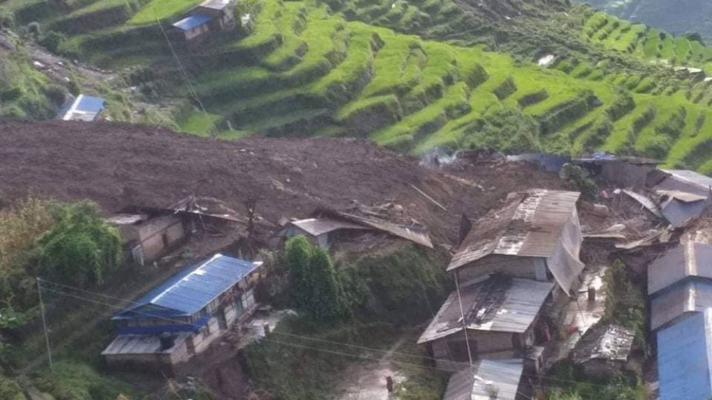 पर्वतको मोदीका ३३ घर पहिरोको उच्च जोखिममा