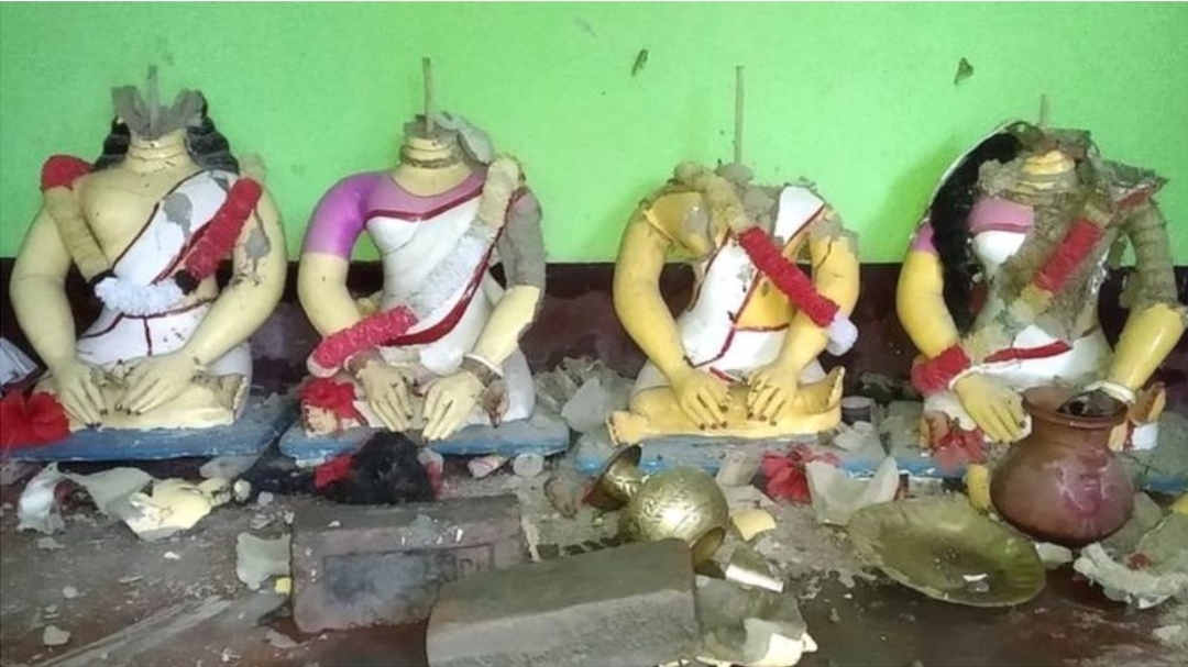 बंगलादेशमा मन्दिर र हिन्दूहरुको पसलमा तोडफोड, १० जना पक्राउ