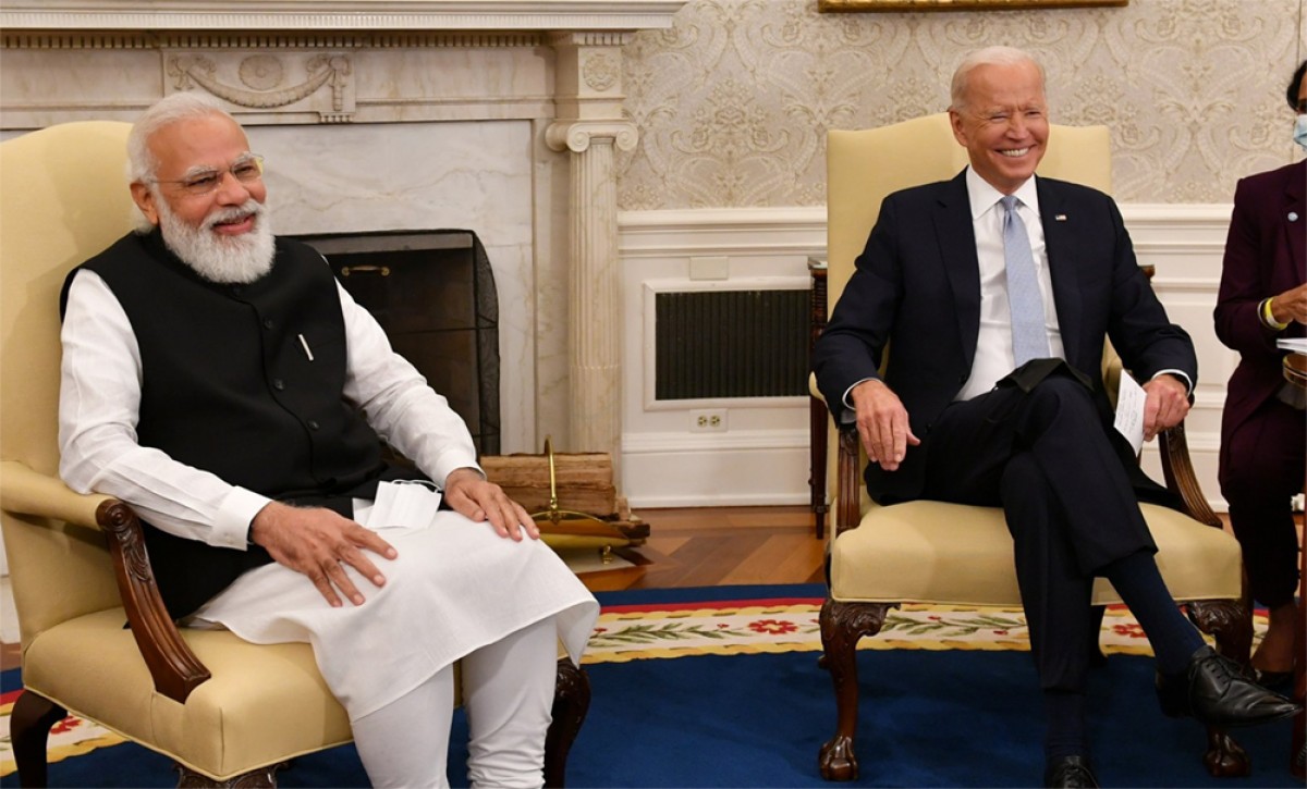 भारतीय प्रधानमन्त्री मोदी र अमेरिकी राष्ट्रपति बाइडेनबीच भेटवार्ता