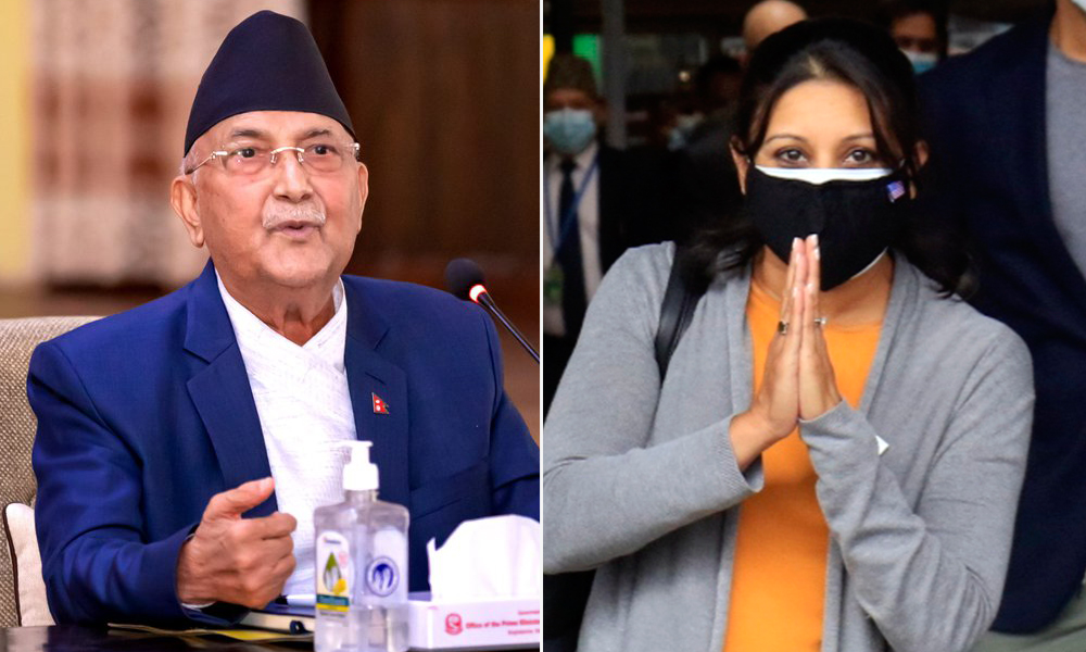 एमसीसी उपाध्यक्ष सुमार र एमाले अध्यक्ष ओलीबीच भेटवार्ता हुँदै