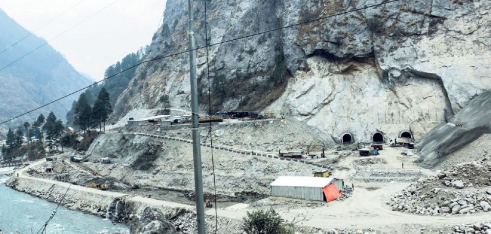 तल्लो साञ्जेन जलविद्युत् आयोजनाको संरचना निर्माण पूरा
