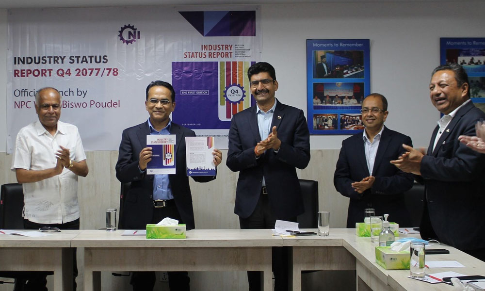 नेपाल उद्योग परिसंघको पहिलो ‘औद्योगिक अवस्थिति प्रतिवेदन’ सार्वजनिक