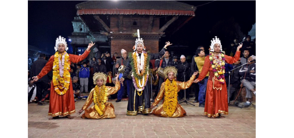 कात्तिक नाचअन्तर्गत आज चौथो दिन युद्धकला मञ्चन हुने