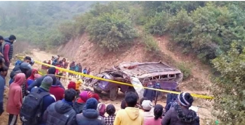 जाजरकोटमा बस दुर्घटना हुँदा ५ जनाको मृत्यु, २७ घाइते