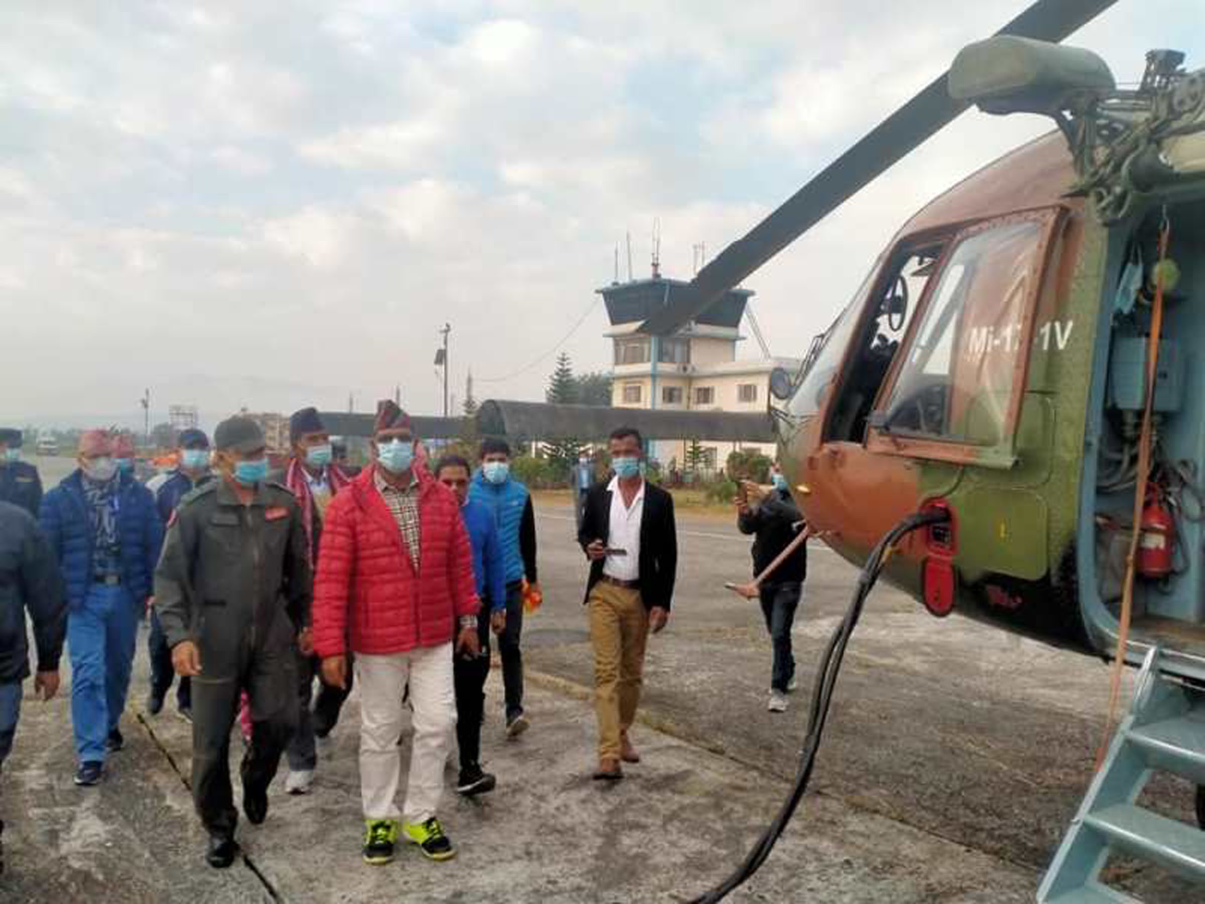 अग्निपीडितलाई राहत दिन मुख्यमन्त्री शाही मुगुमा