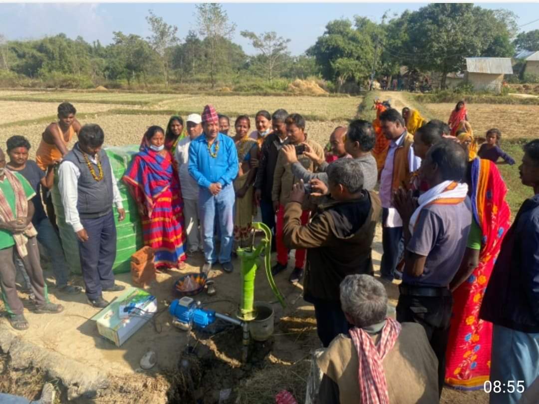 मुसहर बस्तीमा भयो शुद्ध खानेपानीको प्रबन्ध