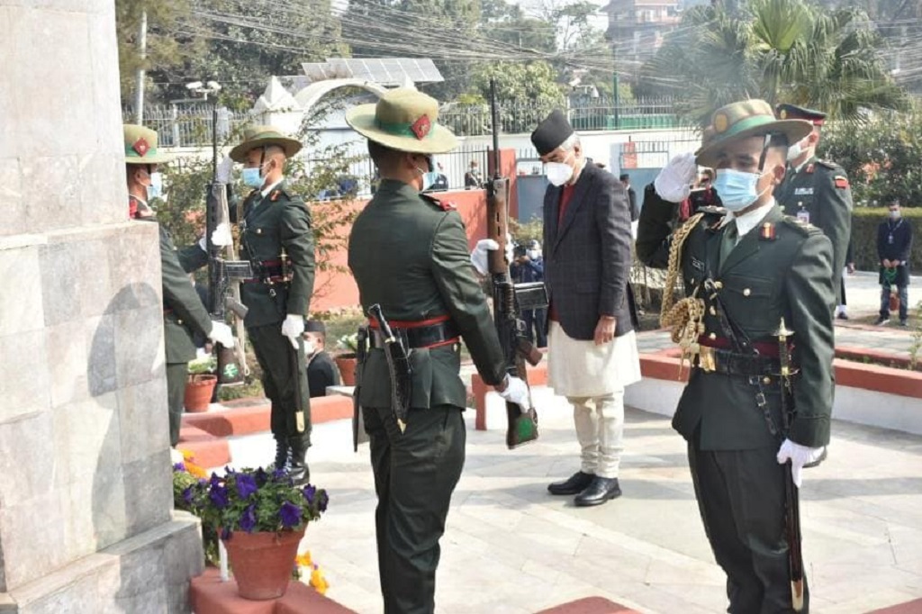 सहिद पार्क पुगेर प्रधानमन्त्री देउवाले गरे माल्यार्पण (फोटोफिचर)