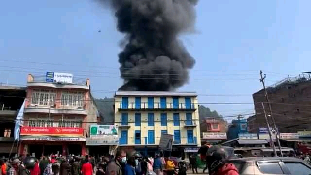 तनहुँ आगलागीमा करोडौँका घर जले
