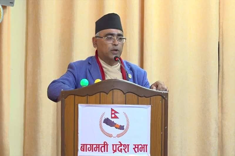 बागमती प्रदेशसभा : स्काउटको जग्गामा पूर्वमन्त्री खड्काले ‘गिद्धेदृष्टि’ लगाएको एमालेको आरोप