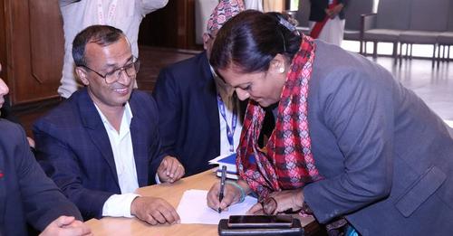 उपसभामुखमा गठबन्धनबाट पुष्पा भुसालको मनोनयन दर्ता