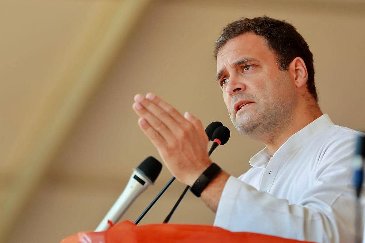 भारतीय कंग्रेस नेता राहुल गान्धी पक्राउ