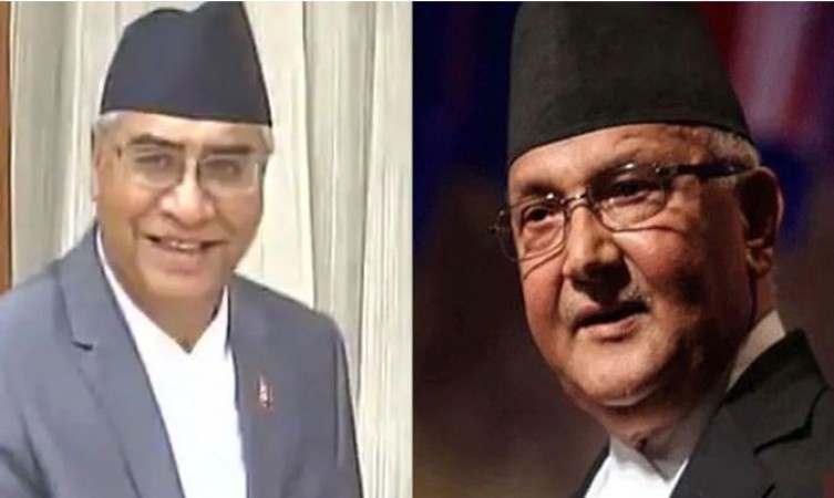 प्रधानमन्त्री देउवालाई भेट्न ओली बालुवाटारमा
