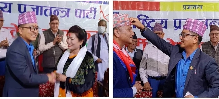 जसपाकी निवर्तमान सांसद रेणुका र पूर्वएआईजी श्रेष्ठ राप्रपा प्रवेश